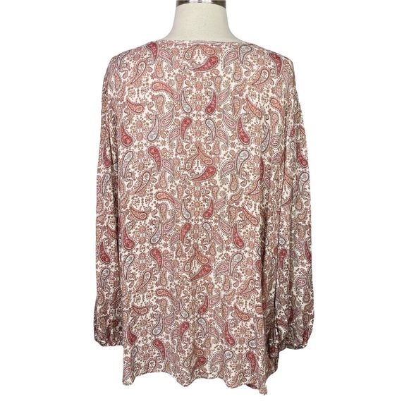 Stitch Fix l LUQ Boho Paisley Print Top, XL - Picture 4 of 10